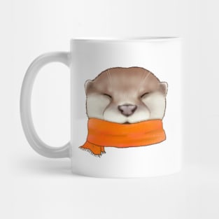 Otter and a scarf Mug